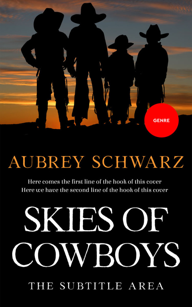 Front view of Copper #27597 - Premade Western Book Cover