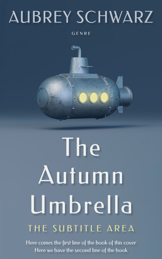 Front view of Slate Gray #27655 - Premade Science Fiction Book Cover