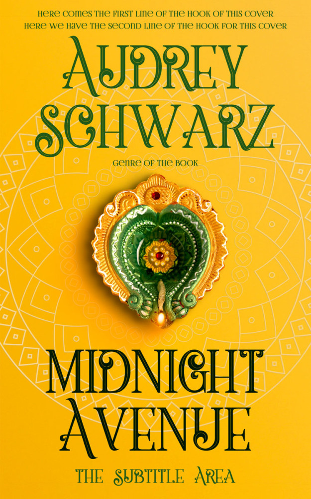 Front view of Lightning Yellow #27707 - Premade Religion & Spirituality Book Cover