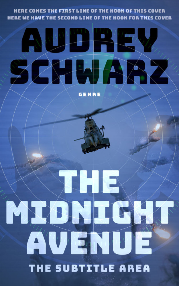 Front view of Kashmir Blue #27717 - Premade Science Fiction Book Cover