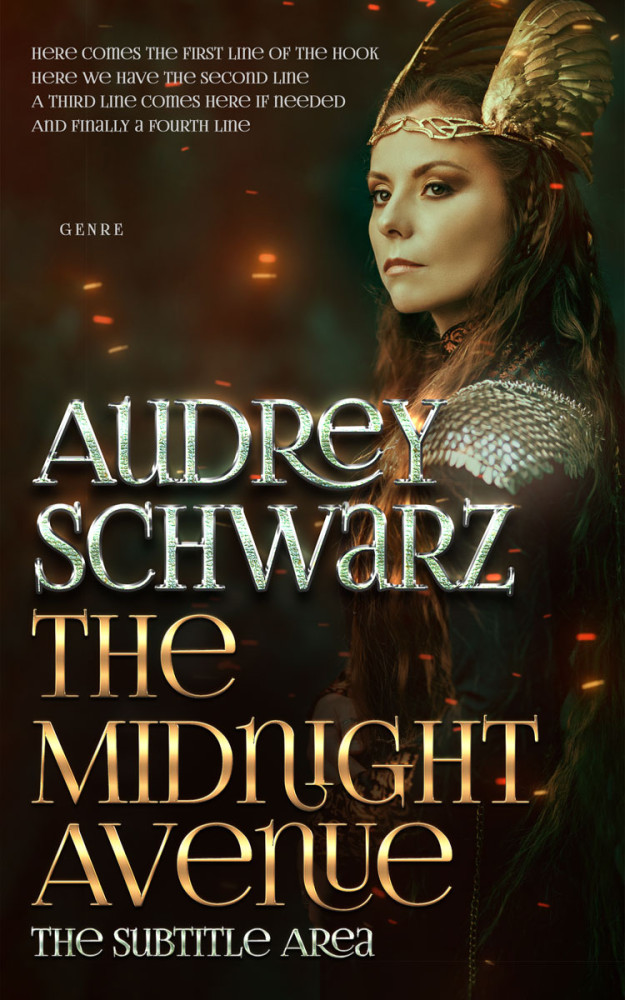 Front view of Eternity #27747 - Premade Fantasy Book Cover