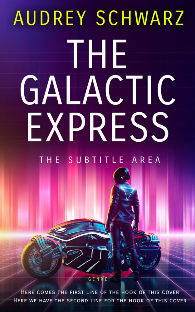 Front view of Valentino #27814 - Premade Science Fiction Book Cover