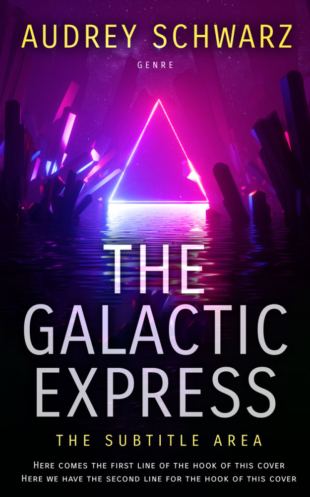 Front view of Orchid #27820 - Premade Science Fiction Book Cover