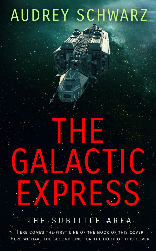 Front view of Aztec #27823 - Premade Science Fiction Book Cover