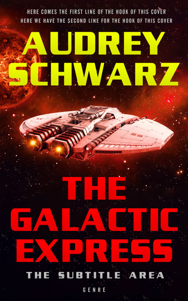 Front view of Crowshead #27828 - Premade Science Fiction Book Cover