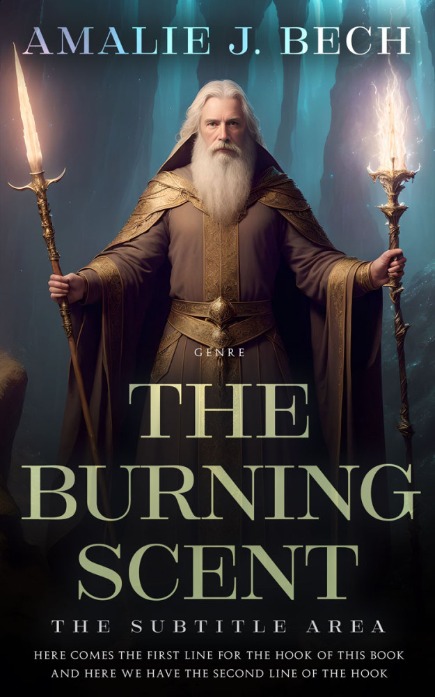 Front view of Shark #27843 - Premade Fantasy Book Cover