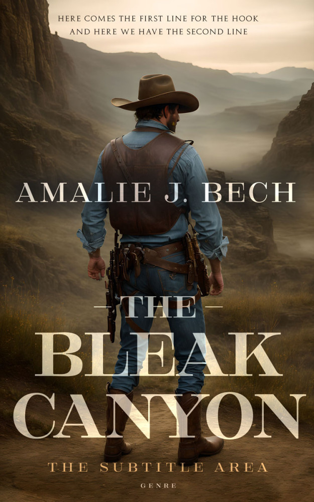 Front view of Lisbon Brown #27862 - Premade Action & Adventure Book Cover