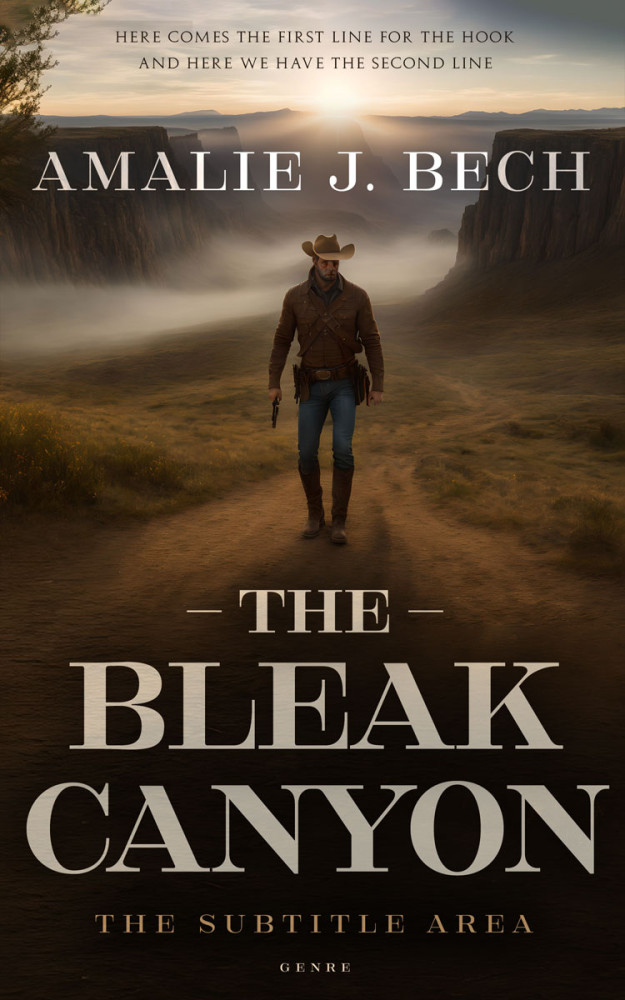 Front view of Oil #27864 - Premade Action & Adventure Book Cover