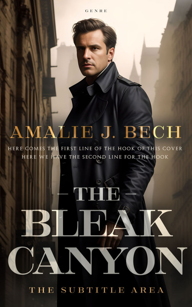 Front view of Soft Amber #27871 - Premade Mystery & Thriller & Suspense Book Cover