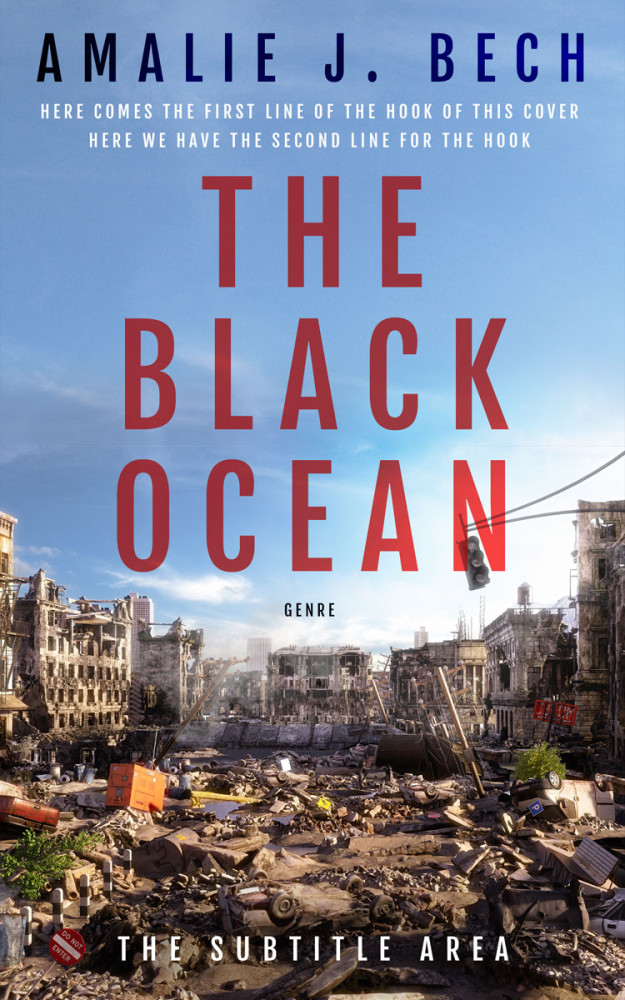 Front view of Polo Blue #27895 - Premade Apocalyptica Book Cover | BookCoverZone