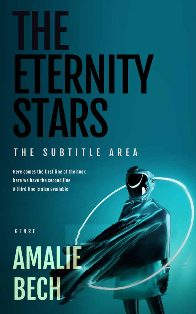 Front view of Deep Sea Green #27907 - Premade Science Fiction Book Cover | BookCoverZone