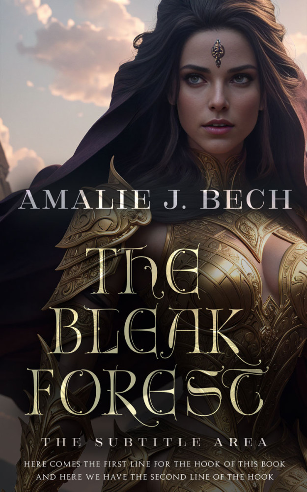 Front view of Bison Hide #27927 - Premade Fantasy Book Cover