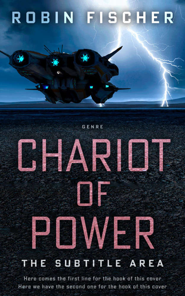 Front view of Vulcan #28002 - Premade Science Fiction Book Cover