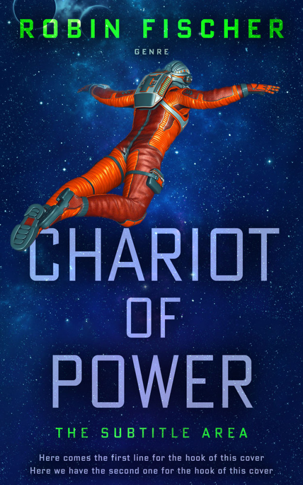 Front view of Downriver #28005 - Premade Science Fiction Book Cover