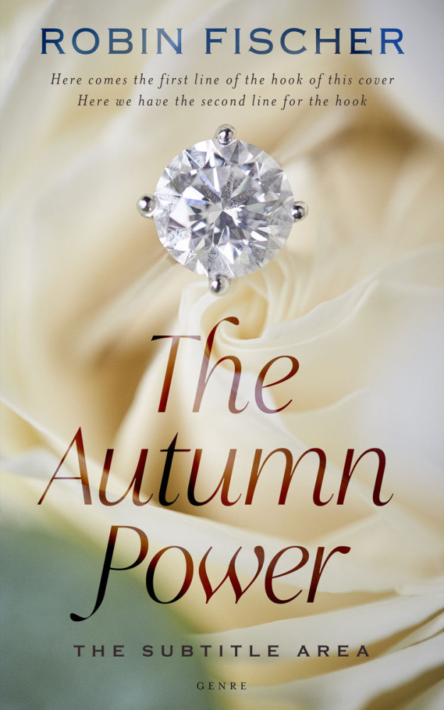 Front view of Foggy Gray #28025 - Premade Romance Book Cover