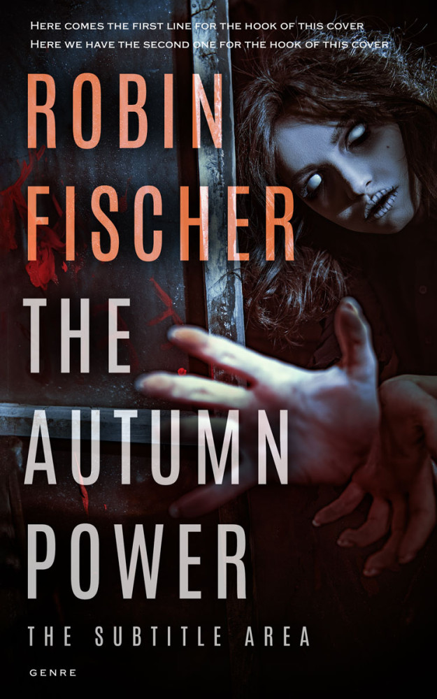 Front view of Cocoa Brown #28036 - Premade Horror Book Cover