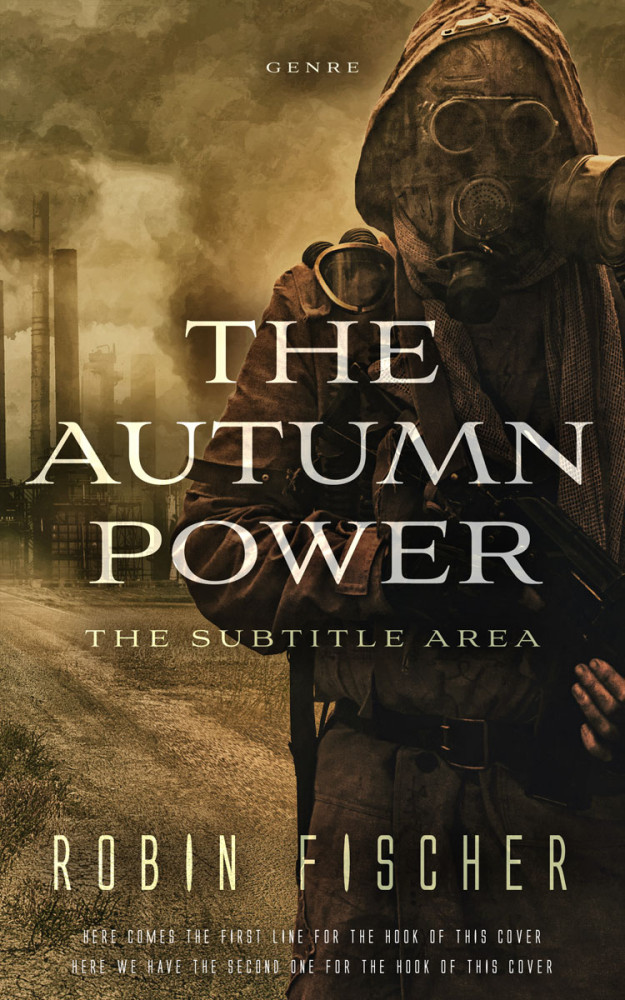 Front view of Oil #28094 - Premade Apocalyptica Book Cover