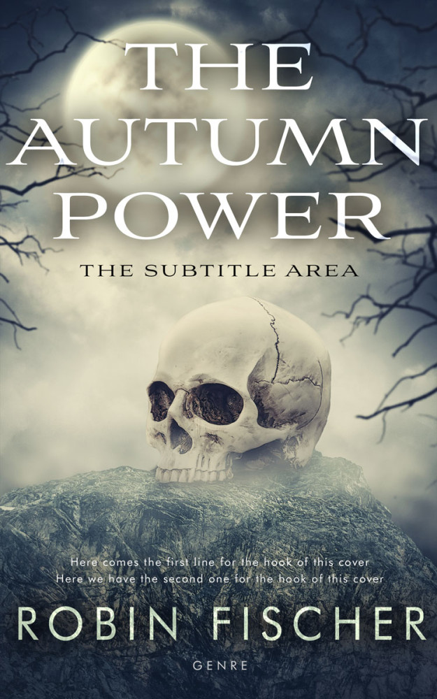 Front view of Eagle #28100 - Premade Horror Book Cover