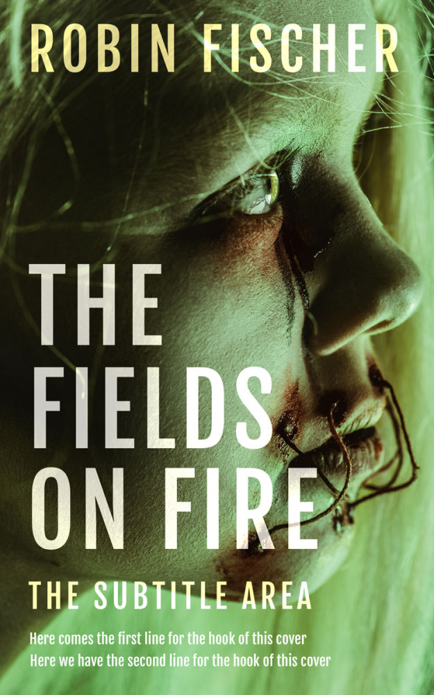 Front view of Black Olive #28225 - Premade Horror Book Cover