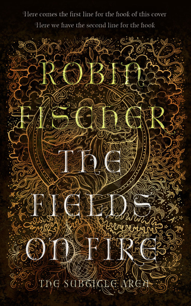 Front view of Crowshead #28239 - Premade Fantasy Book Cover