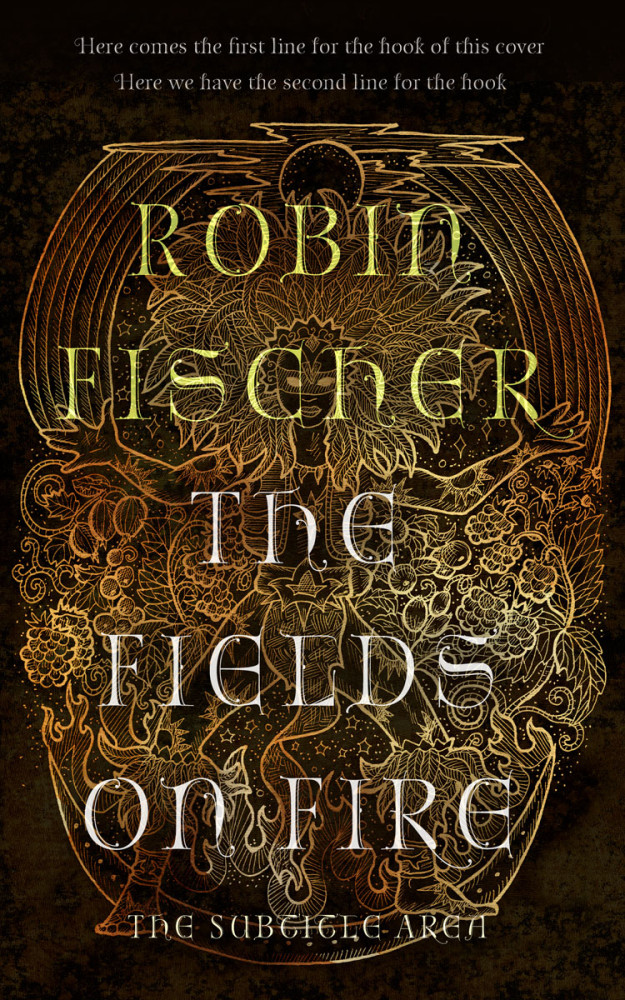 Front view of Crowshead #28240 - Premade Fantasy Book Cover