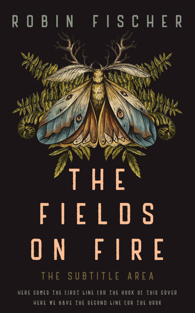 Front view of Cocoa Brown #28246 - Premade Fantasy Book Cover