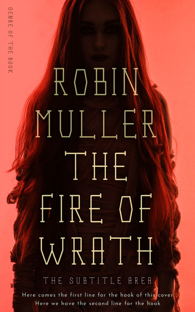 Front view of Burnt Sienna #28260 - Premade Horror Book Cover