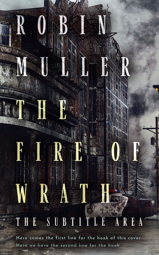 Front view of Thunder #28289 - Premade Apocalyptica Book Cover