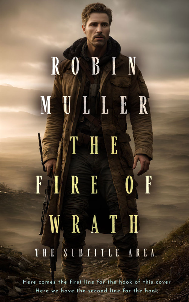 Front view of Oil #28291 - Premade Apocalyptica Book Cover