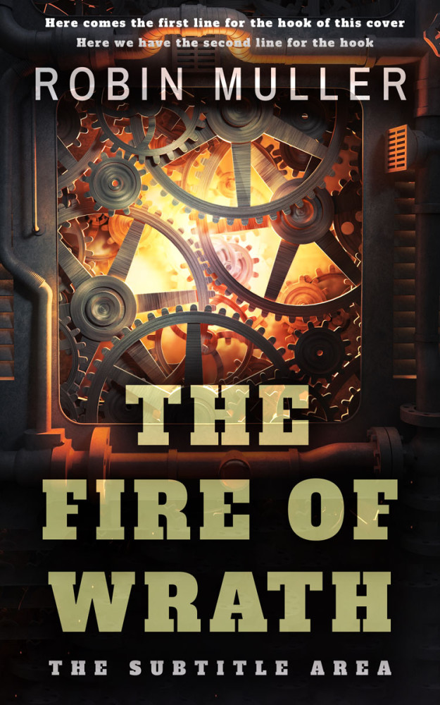 Front view of Laser #28294 - Premade Abstract Book Cover