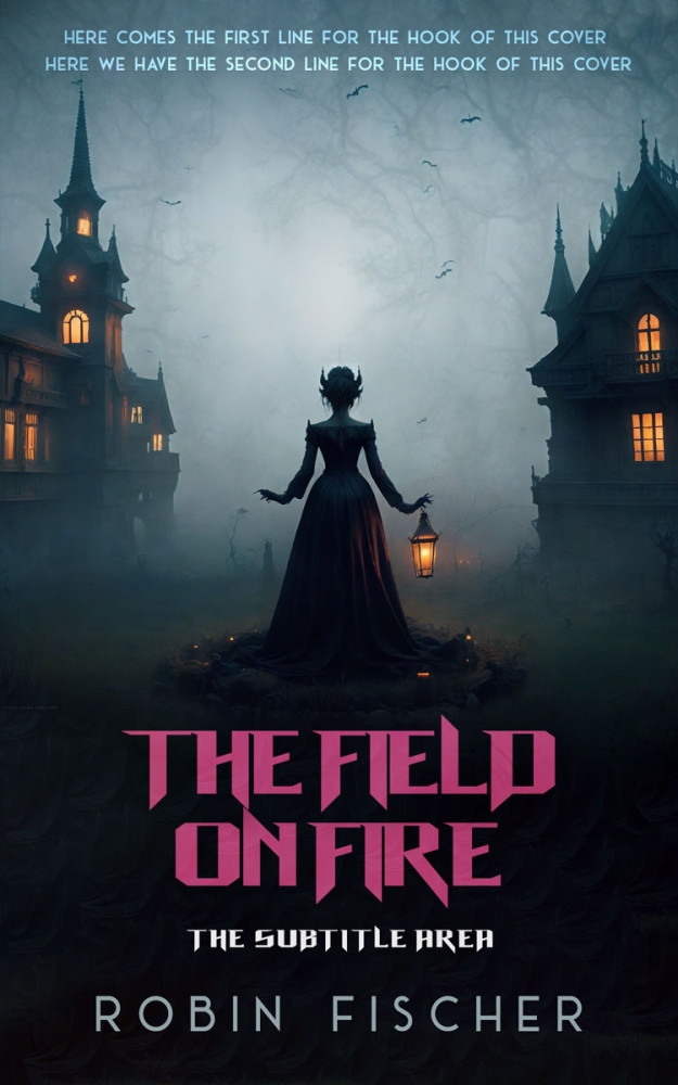 Front view of Amethyst Smoke #28306 - Premade Horror Book Cover