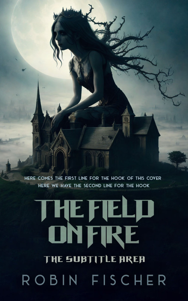 Front view of Green Spring #28311 - Premade Horror Book Cover