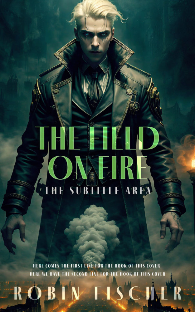 Front view of Timber Green #28316 - Premade Fantasy Book Cover