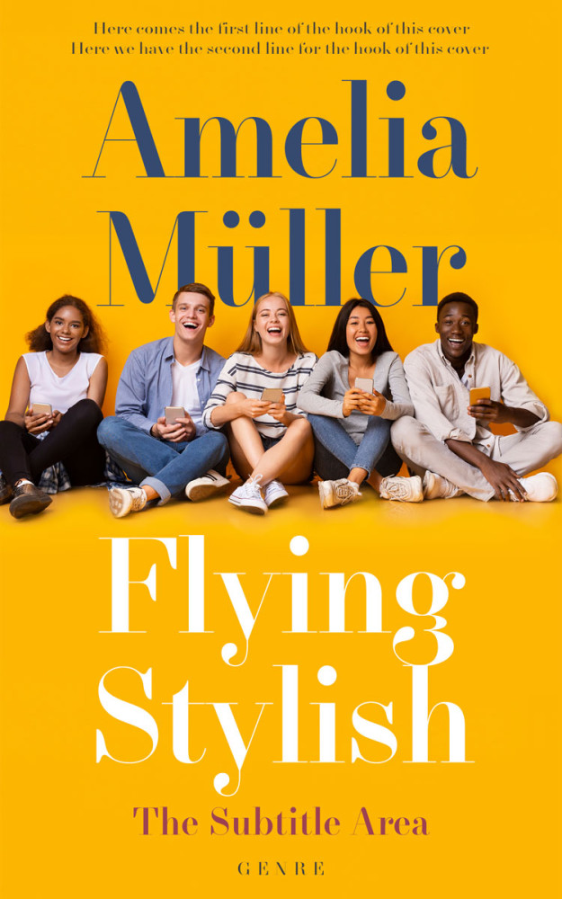 Front view of Yellow Sea #28366 - Premade Teen & Young Adult Book Cover