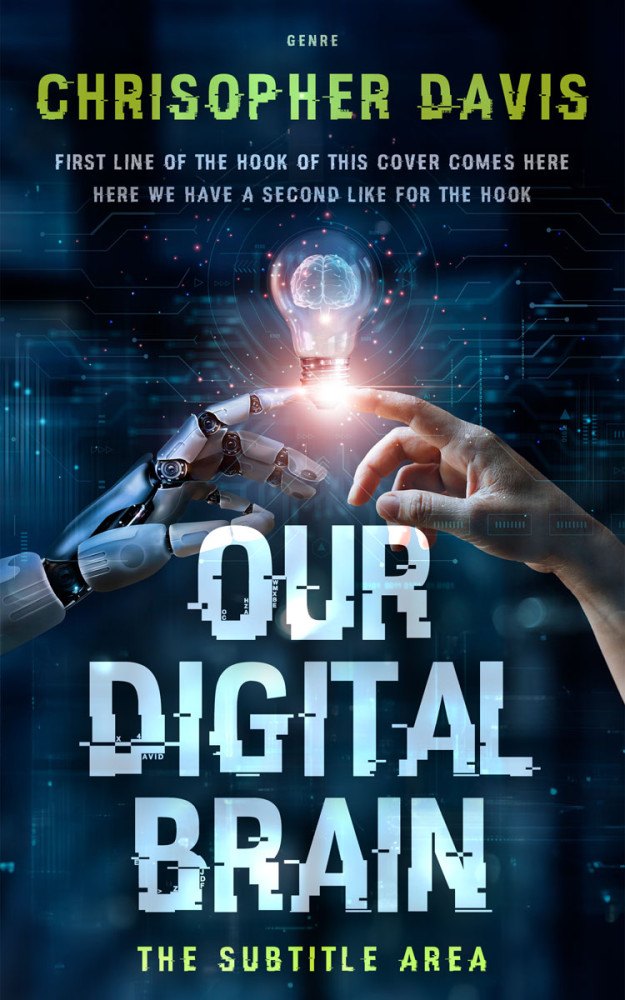 Front view of Opal #28519 - Premade Science Fiction Book Cover