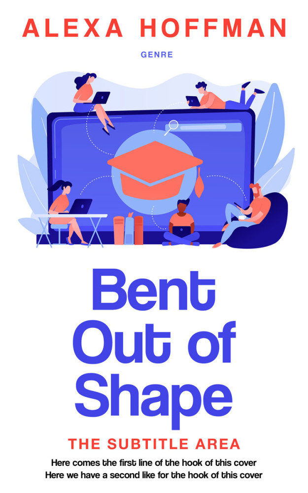 Front view of Beauty Bush #28534 - Premade Business Book Cover