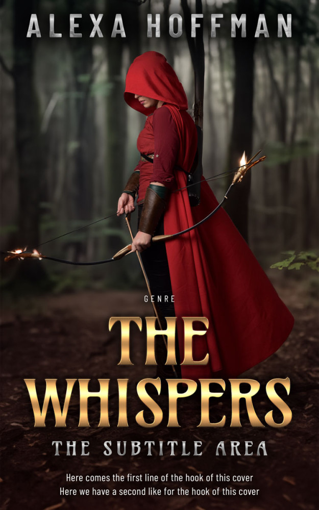 Front view of Cocoa Brown #28577 - Premade Fantasy Book Cover