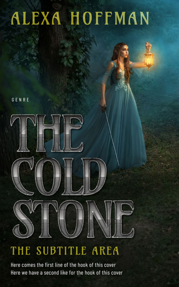 Front view of Outer Space #28583 - Premade Fantasy Book Cover