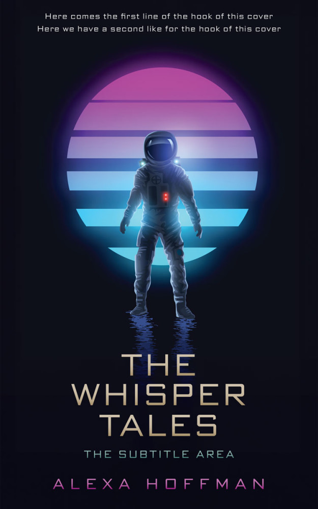 Front view of Ebony #28616 - Premade Science Fiction Book Cover