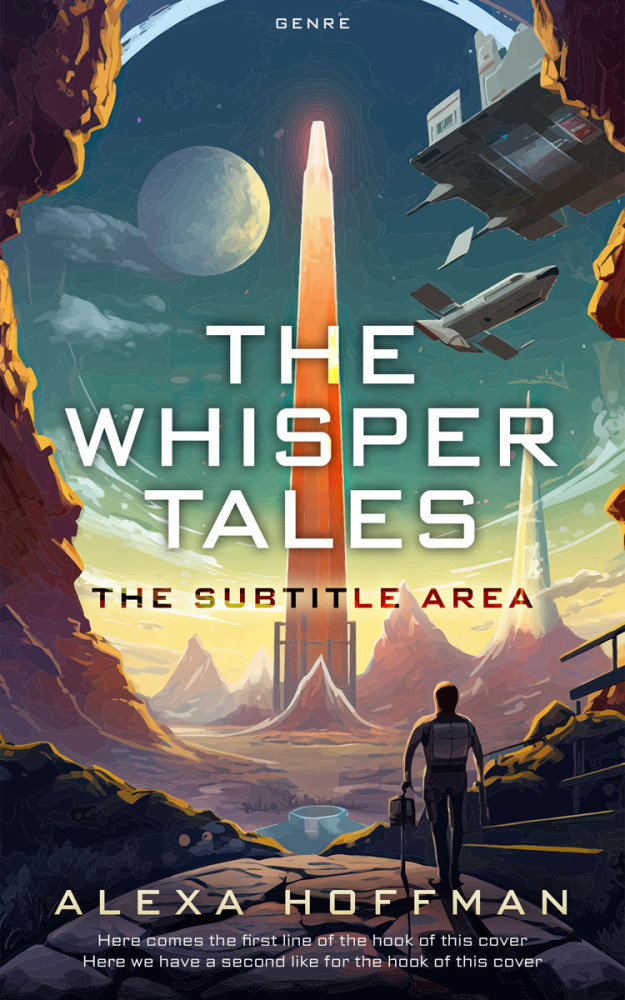 Front view of River Bed #28619 - Premade Science Fiction Book Cover