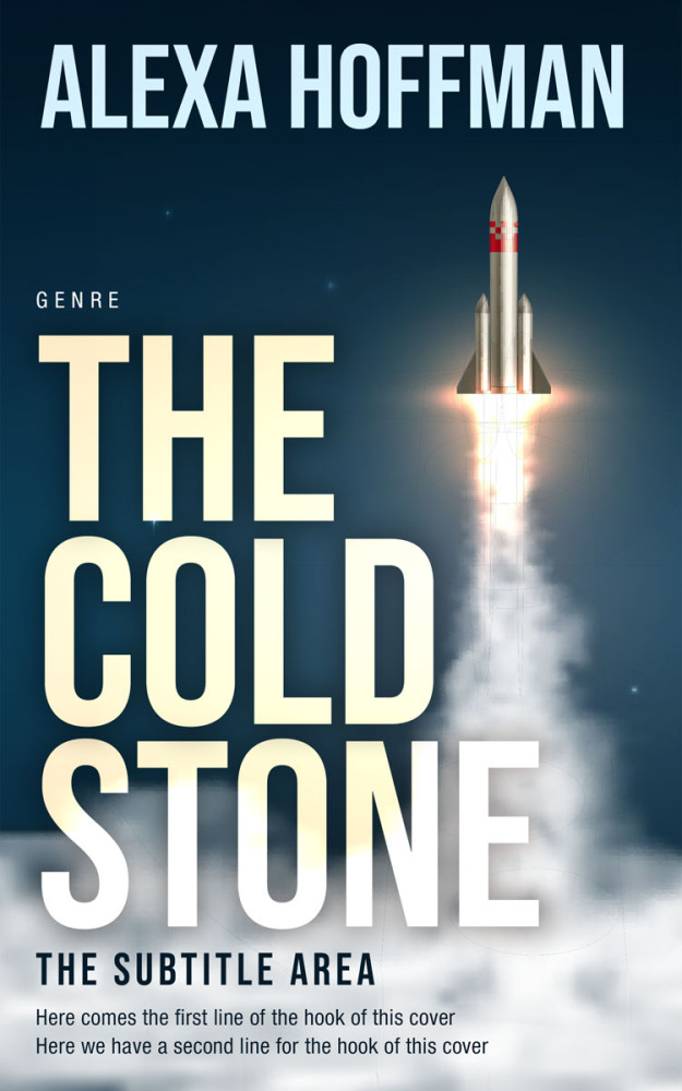 Front view of Blue Dianne #28661 - Premade Science Fiction Book Cover