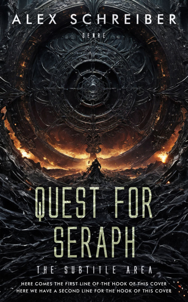 Front view of Thunder #28709 - Premade Fantasy Book Cover | BookCoverZone