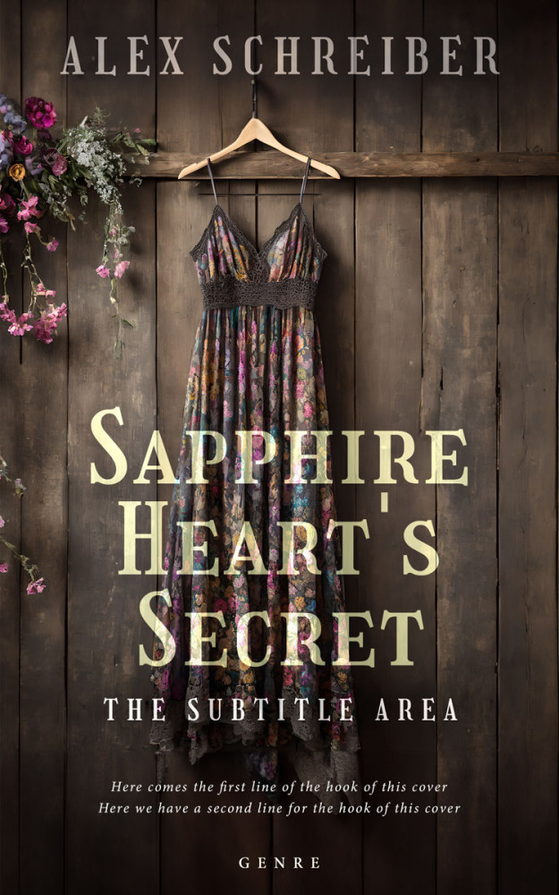 Front view of Cocoa Brown #28732 - Premade Literary Fiction Book Cover