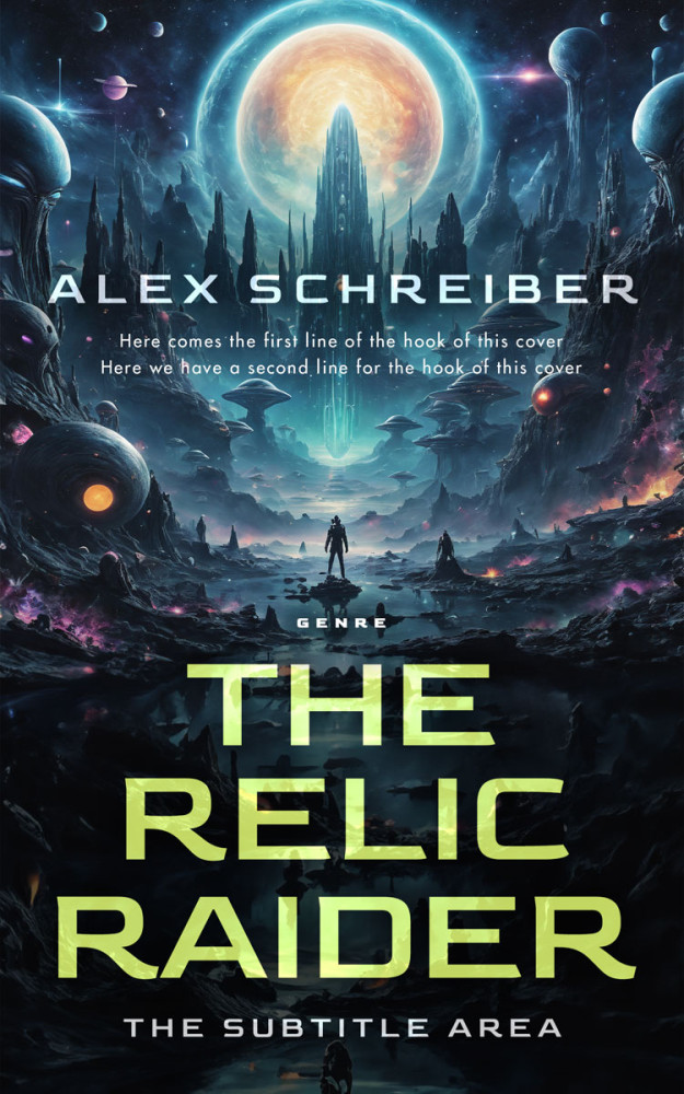 Front view of Mirage #28777 - Premade Science Fiction Book Cover