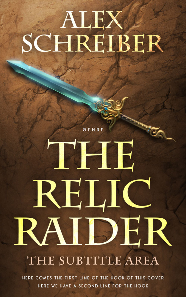 Front view of Metallic Bronze #28796 - Premade Fantasy Book Cover