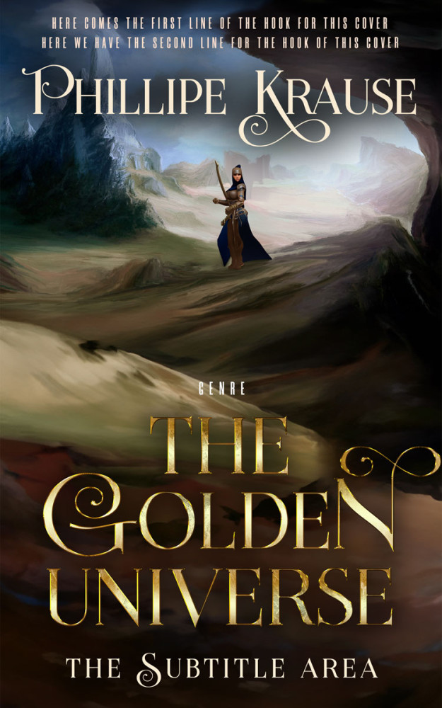 Front view of Zeus #28799 - Premade Fantasy Book Cover