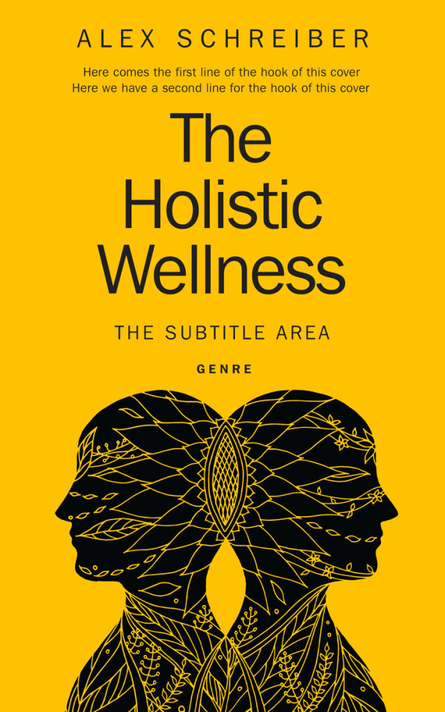 Front view of Cod Gray #28836 - Premade Health & Mind & Body Book Cover