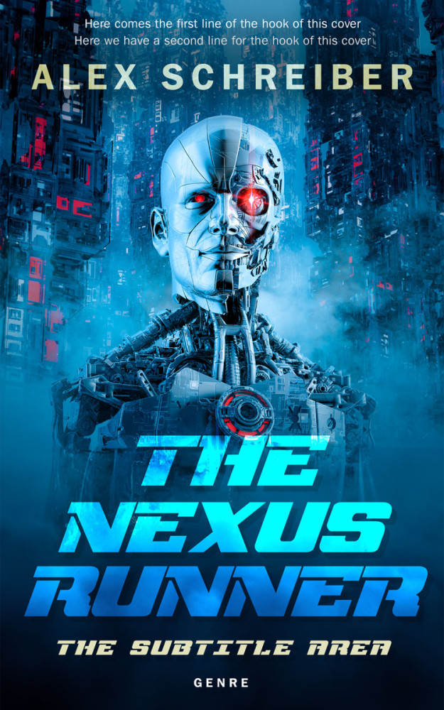 Front view of Tarawera #28848 - Premade Science Fiction Book Cover