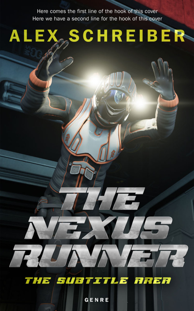 Front view of Bison Hide #28858 - Premade Science Fiction Book Cover