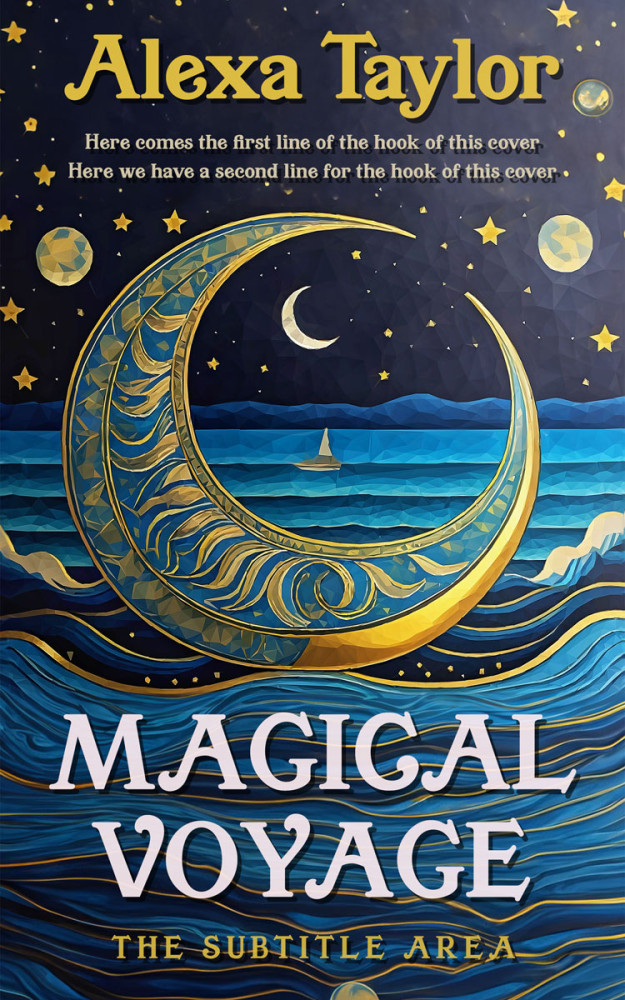 Front view of Ebony Clay #28917 - Premade Abstract Book Cover